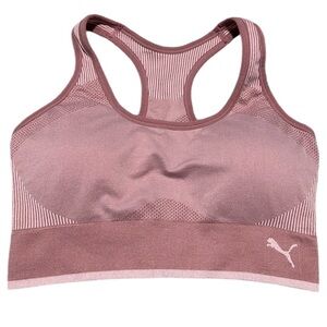 Puma Racerback Two-Tone Compression Sports Bra NWOT